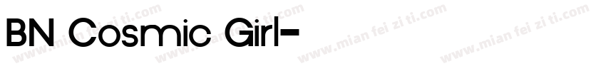 BN Cosmic Girl字体转换